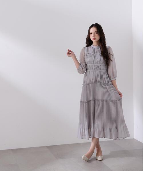 PROPORTION BODY DRESSING(プロポーションボディドレッシング)の「<L>プリーツロングワンピース / 1216140202(ワンピース・レディース・グレー/ピンク・MEDIUM/P/S/SMALL)」の13枚目の写真