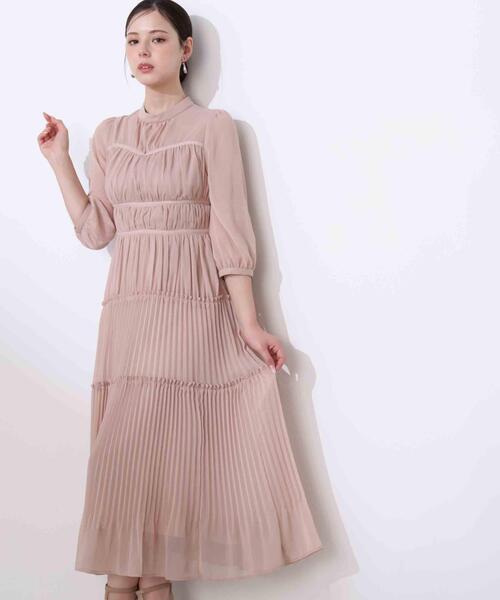 PROPORTION BODY DRESSING（プロポーションボディドレッシング）の「＜Ｌ＞プリーツロングワンピース / 1216140202（ワンピース・レディース・グレー/ピンク・MEDIUM/P/S/SMALL）」の12枚目の写真