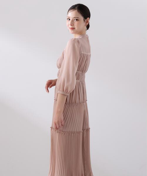 PROPORTION BODY DRESSING（プロポーションボディドレッシング）の「＜Ｌ＞プリーツロングワンピース / 1216140202（ワンピース・レディース・グレー/ピンク・MEDIUM/P/S/SMALL）」の14枚目の写真