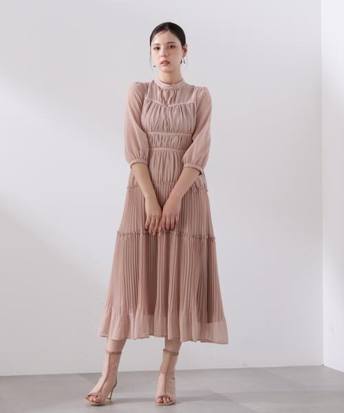 PROPORTION BODY DRESSING（プロポーションボディドレッシング）の「＜Ｌ＞プリーツロングワンピース / 1216140202（ワンピース・レディース・グレー/ピンク・MEDIUM/P/S/SMALL）」の15枚目の写真