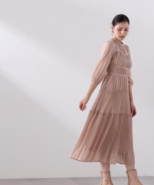 PROPORTION BODY DRESSING（プロポーションボディドレッシング）の「＜Ｌ＞プリーツロングワンピース / 1216140202（ワンピース・レディース・グレー/ピンク・MEDIUM/P/S/SMALL）」の16枚目の写真