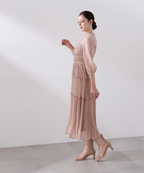 PROPORTION BODY DRESSING（プロポーションボディドレッシング）の「＜Ｌ＞プリーツロングワンピース / 1216140202（ワンピース・レディース・グレー/ピンク・MEDIUM/P/S/SMALL）」の17枚目の写真