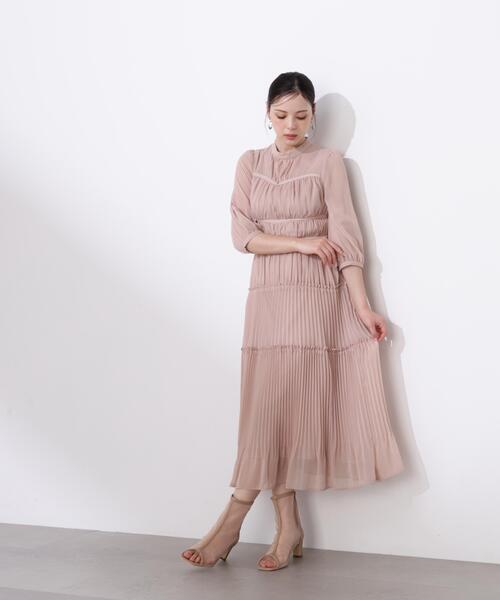 PROPORTION BODY DRESSING（プロポーションボディドレッシング）の「＜Ｌ＞プリーツロングワンピース / 1216140202（ワンピース・レディース・グレー/ピンク・MEDIUM/P/S/SMALL）」の18枚目の写真