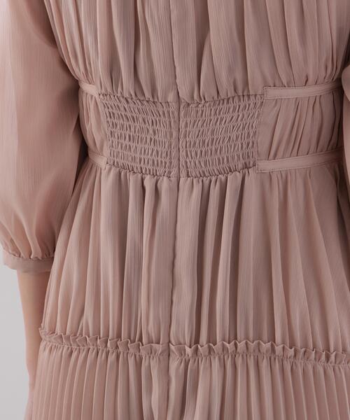 PROPORTION BODY DRESSING(プロポーションボディドレッシング)の「<L>プリーツロングワンピース / 1216140202(ワンピース・レディース・グレー/ピンク・MEDIUM/P/S/SMALL)」の6枚目の写真