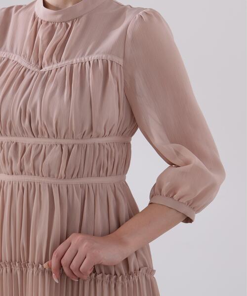PROPORTION BODY DRESSING(プロポーションボディドレッシング)の「<L>プリーツロングワンピース / 1216140202(ワンピース・レディース・グレー/ピンク・MEDIUM/P/S/SMALL)」の7枚目の写真