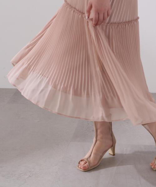PROPORTION BODY DRESSING(プロポーションボディドレッシング)の「<L>プリーツロングワンピース / 1216140202(ワンピース・レディース・グレー/ピンク・MEDIUM/P/S/SMALL)」の9枚目の写真
