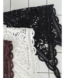 LAGUNAMOON（ラグナムーン）の「ニットレース刺繍スカーフ（その他ヘアアクセサリー）」