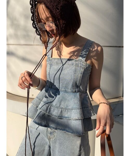 LAGUNAMOON（ラグナムーン）の「ニットレース刺繍スカーフ（その他ヘアアクセサリー・レディース・ブラウン/ホワイト/ブラック・FREE）」の14枚目の写真