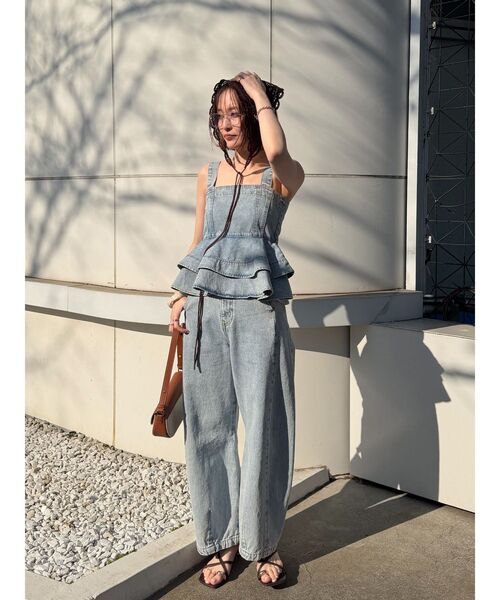 LAGUNAMOON（ラグナムーン）の「ニットレース刺繍スカーフ（その他ヘアアクセサリー・レディース・ブラウン/ホワイト/ブラック・FREE）」の16枚目の写真