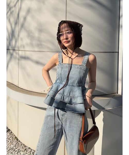 LAGUNAMOON（ラグナムーン）の「ニットレース刺繍スカーフ（その他ヘアアクセサリー・レディース・ブラウン/ホワイト/ブラック・FREE）」の17枚目の写真