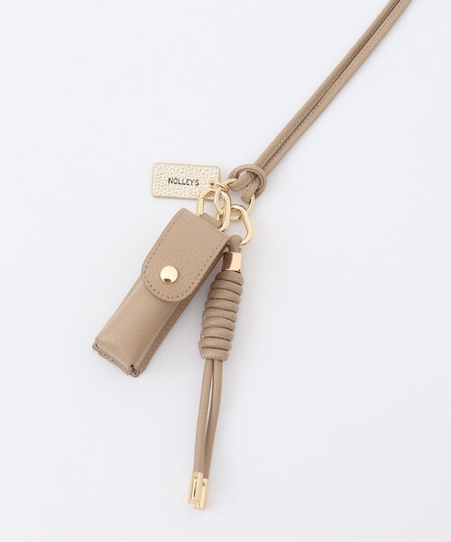 NOLLEY’S（ノーリーズ）の「リップケースチャーム（チャーム・レディース・ブラック/ベージュ/シルバー/ブルー/グリーン・FREE）」の2枚目の写真