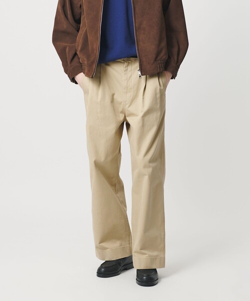 BEAUTY&YOUTH UNITED ARROWS(ビューティーアンドユースユナイテッドアローズ)の「HI-LINE 3PLY チノ トラウザース(チノパンツ・メンズ・ダークブラウン/ベージュ・L/S/M/XL)」の2枚目の写真
