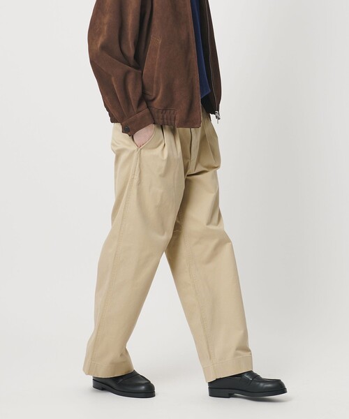BEAUTY&YOUTH UNITED ARROWS(ビューティーアンドユースユナイテッドアローズ)の「HI-LINE 3PLY チノ トラウザース(チノパンツ・メンズ・ダークブラウン/ベージュ・L/S/M/XL)」の3枚目の写真