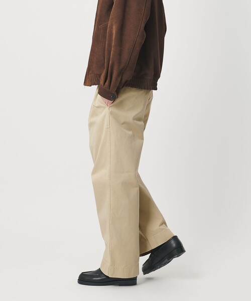 BEAUTY&YOUTH UNITED ARROWS(ビューティーアンドユースユナイテッドアローズ)の「HI-LINE 3PLY チノ トラウザース(チノパンツ・メンズ・ダークブラウン/ベージュ・L/S/M/XL)」の4枚目の写真