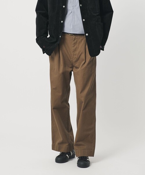 BEAUTY&YOUTH UNITED ARROWS(ビューティーアンドユースユナイテッドアローズ)の「HI-LINE 3PLY チノ トラウザース(チノパンツ・メンズ・ダークブラウン/ベージュ・L/S/M/XL)」の7枚目の写真