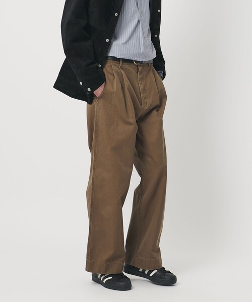 BEAUTY&YOUTH UNITED ARROWS(ビューティーアンドユースユナイテッドアローズ)の「HI-LINE 3PLY チノ トラウザース(チノパンツ・メンズ・ダークブラウン/ベージュ・L/S/M/XL)」の8枚目の写真