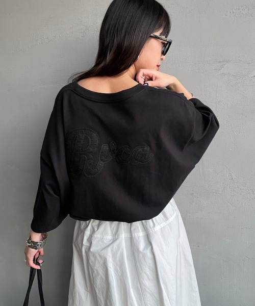 RVCA（ルーカ）の「【WEB限定】[RVCA/ルーカ] RANCH SCRIPT バック刺繍ロゴ ショートスリーブＴシャツ（Tシャツ/カットソー・レディース・ブラック/カーキ/ホワイト・L/M/XL）」の3枚目の写真