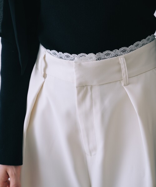 SELFIST(セルフィスト)の「【セットアップ対応】ウエストレースワイドパンツ 春服 夏服(その他パンツ・レディース・アイボリー/ネイビー/グレー・36/38)」の20枚目の写真