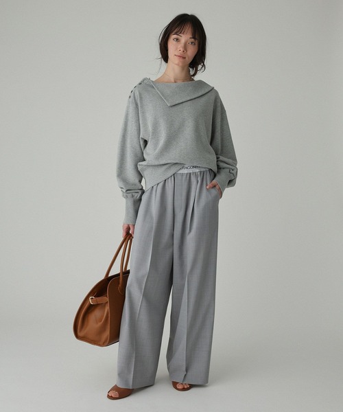 PROTAGONISTA（プロタゴニスタ）の「【PROTAGONISTA】＜別注＞リラックスパンツ【手洗い可】（その他パンツ・レディース・ライトグレー/ベージュ・フリー）」の7枚目の写真