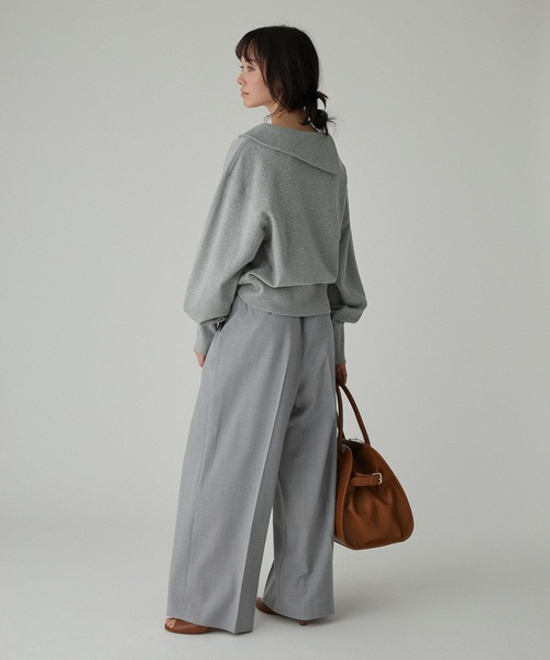 PROTAGONISTA（プロタゴニスタ）の「【PROTAGONISTA】＜別注＞リラックスパンツ【手洗い可】（その他パンツ・レディース・ライトグレー/ベージュ・フリー）」の9枚目の写真