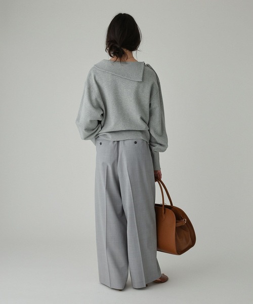 PROTAGONISTA（プロタゴニスタ）の「【PROTAGONISTA】＜別注＞リラックスパンツ【手洗い可】（その他パンツ・レディース・ライトグレー/ベージュ・フリー）」の10枚目の写真