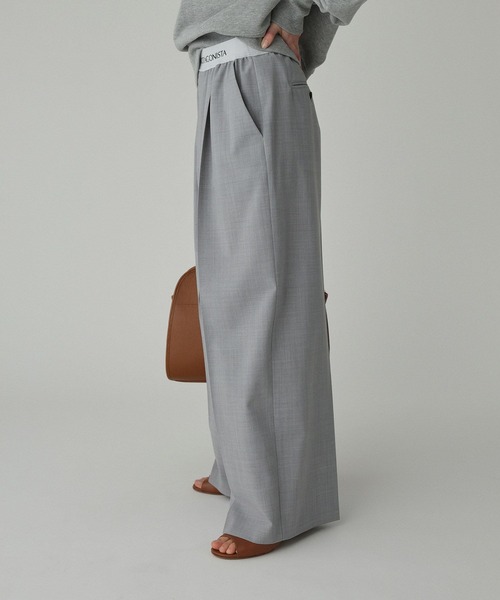 PROTAGONISTA（プロタゴニスタ）の「【PROTAGONISTA】＜別注＞リラックスパンツ【手洗い可】（その他パンツ・レディース・ライトグレー/ベージュ・フリー）」の4枚目の写真