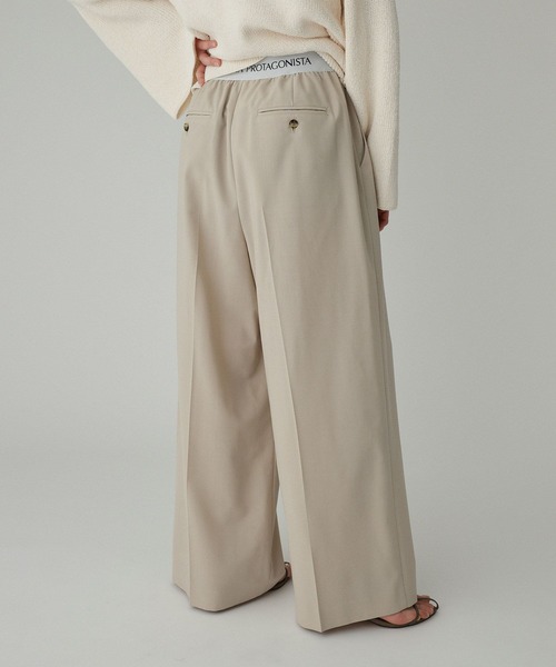 PROTAGONISTA（プロタゴニスタ）の「【PROTAGONISTA】＜別注＞リラックスパンツ【手洗い可】（その他パンツ・レディース・ライトグレー/ベージュ・フリー）」の13枚目の写真