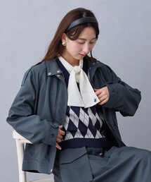 NICOLE CLUB（ニコル　クラブ）の「スタンドカラートレンチジャケット（その他アウター）」