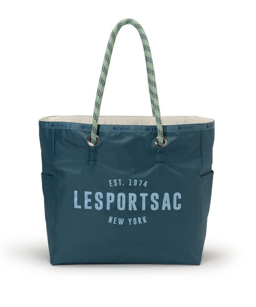 LeSportsac（レスポートサック）の「ML 2 WAY TOTE         2ウェイブルーインディゴ/メレンゲ（トートバッグ・レディース・ブルー・FREE）」の5枚目の写真