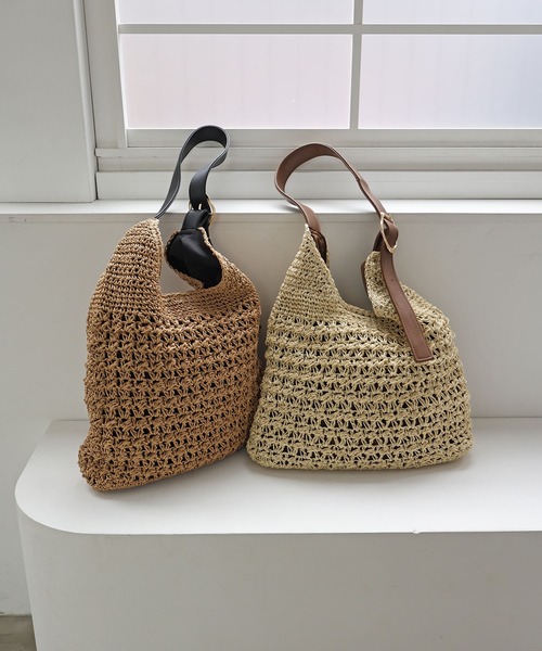 MIAN （ミアン）の「ニュアンスバックルワンショルダーバッグ【詳細動画あり】（かごバッグ・レディース・ブラック/ブラウン・FREE）」の15枚目の写真