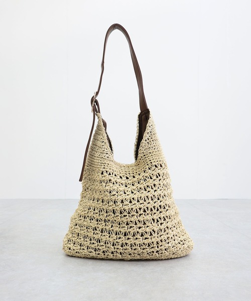 MIAN （ミアン）の「ニュアンスバックルワンショルダーバッグ【詳細動画あり】（かごバッグ・レディース・ブラック/ブラウン・FREE）」の14枚目の写真