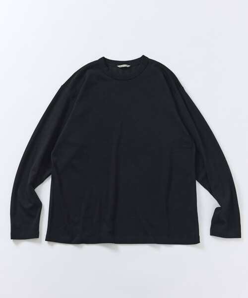 FREAK'S STORE（フリークスストア）の「SUPER MERINO WOOL×INKEEP クルーネック ロングスリーブTシャツ（Tシャツ/カットソー・メンズ・ブラック/ホワイト・X-LARGE/LARGE/MEDIUM/SMALL）」の4枚目の写真