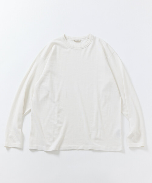 FREAK'S STORE（フリークスストア）の「SUPER MERINO WOOL×INKEEP クルーネック ロングスリーブTシャツ（Tシャツ/カットソー・メンズ・ブラック/ホワイト・X-LARGE/LARGE/MEDIUM/SMALL）」の12枚目の写真