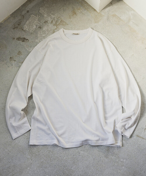 FREAK'S STORE（フリークスストア）の「SUPER MERINO WOOL×INKEEP クルーネック ロングスリーブTシャツ（Tシャツ/カットソー・メンズ・ブラック/ホワイト・X-LARGE/LARGE/MEDIUM/SMALL）」の14枚目の写真