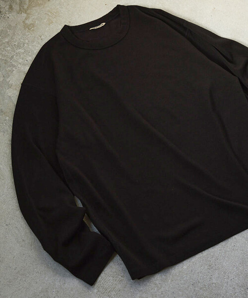 FREAK'S STORE（フリークスストア）の「SUPER MERINO WOOL×INKEEP クルーネック ロングスリーブTシャツ（Tシャツ/カットソー・メンズ・ブラック/ホワイト・X-LARGE/LARGE/MEDIUM/SMALL）」の15枚目の写真