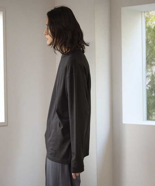 FREAK'S STORE（フリークスストア）の「SUPER MERINO WOOL×INKEEP クルーネック ロングスリーブTシャツ（Tシャツ/カットソー・メンズ・ブラック/ホワイト・X-LARGE/LARGE/MEDIUM/SMALL）」の19枚目の写真