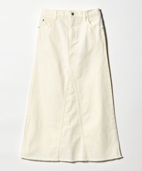 A DAY IN THE LIFE UNITED ARROWS(アデイインザライフユナイテッドアローズ)の「デニムスカート <A DAY IN THE LIFE>(デニムスカート・レディース・その他1/ベージュ/コバルトブルー・M/S)」の1枚目の写真