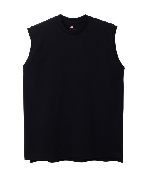 HANES(ヘインズ)の「【Hanes/ヘインズ】メンズ Hanes THE RELAX オーバーサイズド スリーブレスTシャツ(Tシャツ/カットソー・メンズ・ブラック/ホワイト・XL/L/M/S)」の2枚目の写真