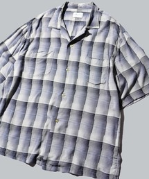 TOWNCRAFT（タウンクラフト）の「TOWNCRAFT   タウンクラフト 60S OMBRE LOOP COLLAR S S SHIRTS オンブレチェック ループカラー 半袖シャツ（シャツ/ブラウス）」