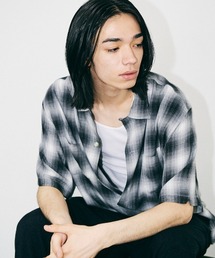 TOWNCRAFT（タウンクラフト）の「TOWNCRAFT   タウンクラフト 60S OMBRE LOOP COLLAR S S SHIRTS オンブレチェック ループカラー 半袖シャツ（シャツ/ブラウス）」