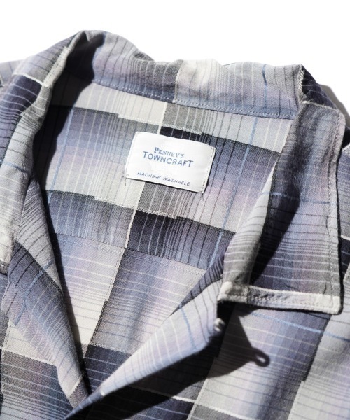 TOWNCRAFT(タウンクラフト)の「TOWNCRAFT / タウンクラフト 60S OMBRE LOOP COLLAR S/S SHIRTS オンブレチェック ループカラー 半袖シャツ(シャツ/ブラウス・メンズ・ブラック/グレー/グリーン/グレー系その他・MEDIUM/LARGE/SMALL)」の13枚目の写真