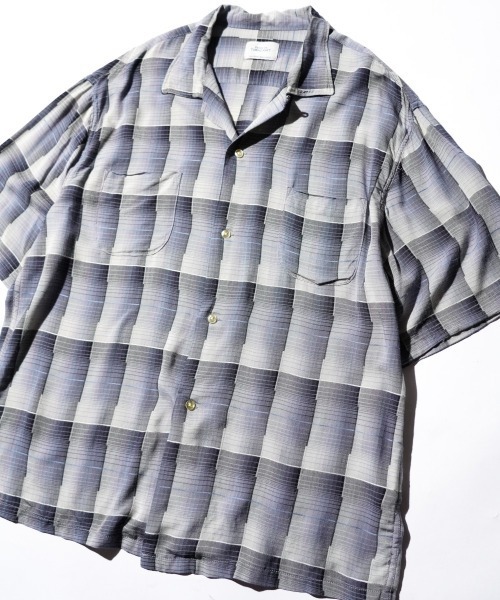TOWNCRAFT(タウンクラフト)の「TOWNCRAFT / タウンクラフト 60S OMBRE LOOP COLLAR S/S SHIRTS オンブレチェック ループカラー 半袖シャツ(シャツ/ブラウス・メンズ・ブラック/グレー/グリーン/グレー系その他・MEDIUM/LARGE/SMALL)」の14枚目の写真