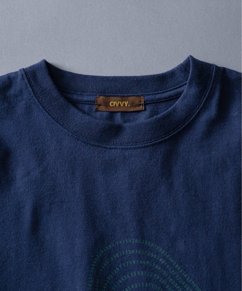 CIVVY.(シヴィ―)の「π Graphic Cotton Tee - 円周率 グラフィック コットン Tシャツ -(Tシャツ/カットソー・メンズ・アイボリー/ネイビー/レッド・LARGE/MEDIUM)」の8枚目の写真
