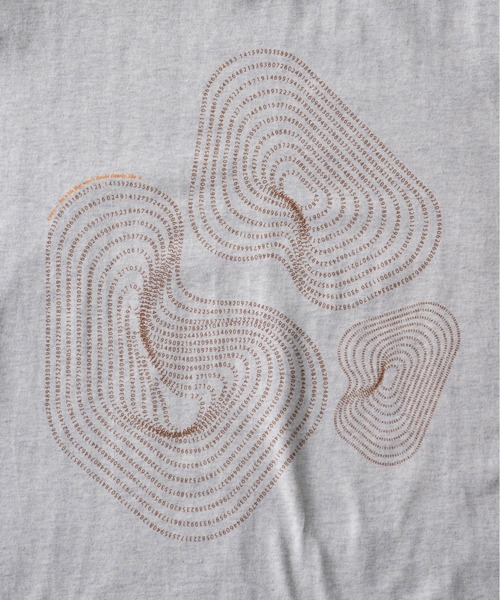 CIVVY.(シヴィ―)の「π Graphic Cotton Tee - 円周率 グラフィック コットン Tシャツ -(Tシャツ/カットソー・メンズ・アイボリー/ネイビー/レッド・LARGE/MEDIUM)」の14枚目の写真