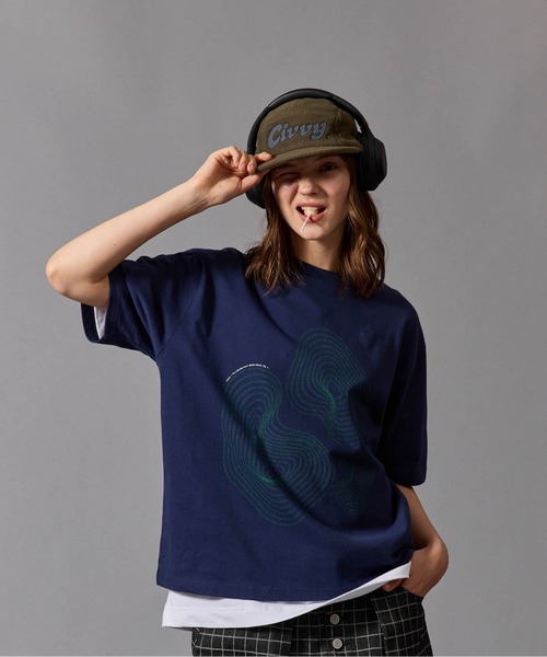 CIVVY.(シヴィ―)の「π Graphic Cotton Tee - 円周率 グラフィック コットン Tシャツ -(Tシャツ/カットソー・メンズ・アイボリー/ネイビー/レッド・LARGE/MEDIUM)」の22枚目の写真