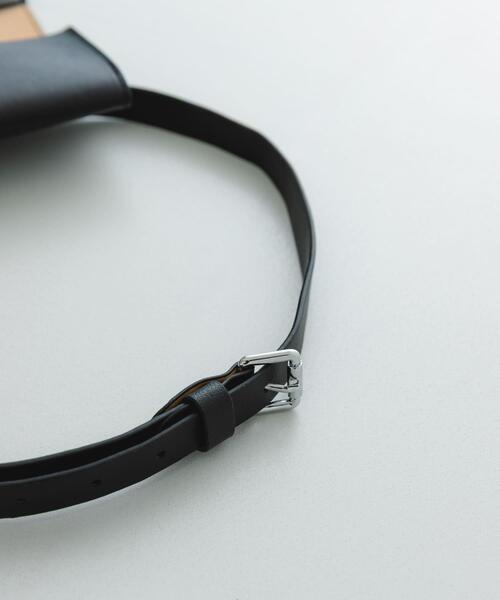 RODE SKO（ロデスコ）の「『MADE IN JAPAN』 ウエストポーチベルトバッグ（ボディバッグ/ウエストポーチ・レディース・ブラック/キャメル/オフホワイト・ONE）」の5枚目の写真