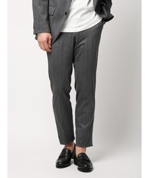 SUIT SQUARE | SMACTIVE テーパードパンツ ウォッシャブル ストレッチ TRジャージー ストライプ(スラックス)
