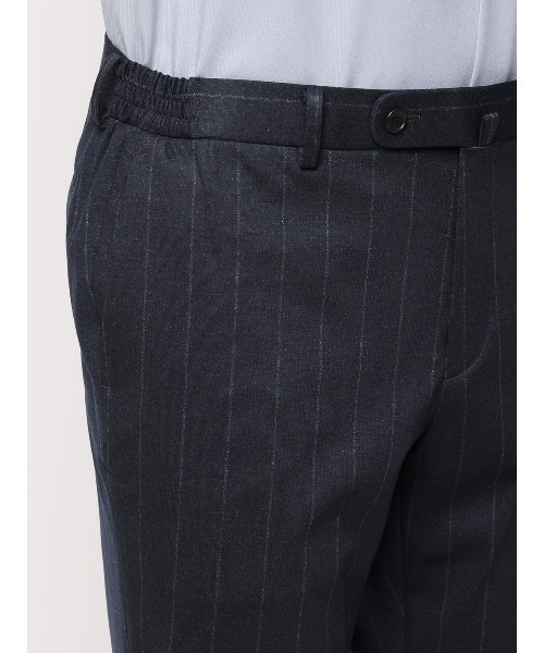 SUIT SQUARE（スーツスクエア）の「SMACTIVE テーパードパンツ ウォッシャブル ストレッチ TRジャージー ストライプ（スラックス・メンズ・グレー/ネイビー・L/M/S/SS/4L/3L/LL）」の13枚目の写真