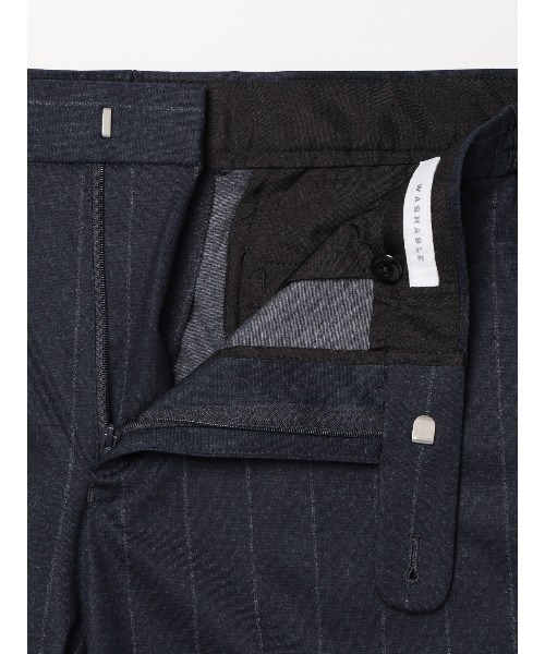 SUIT SQUARE（スーツスクエア）の「SMACTIVE テーパードパンツ ウォッシャブル ストレッチ TRジャージー ストライプ（スラックス・メンズ・グレー/ネイビー・L/M/S/SS/4L/3L/LL）」の16枚目の写真