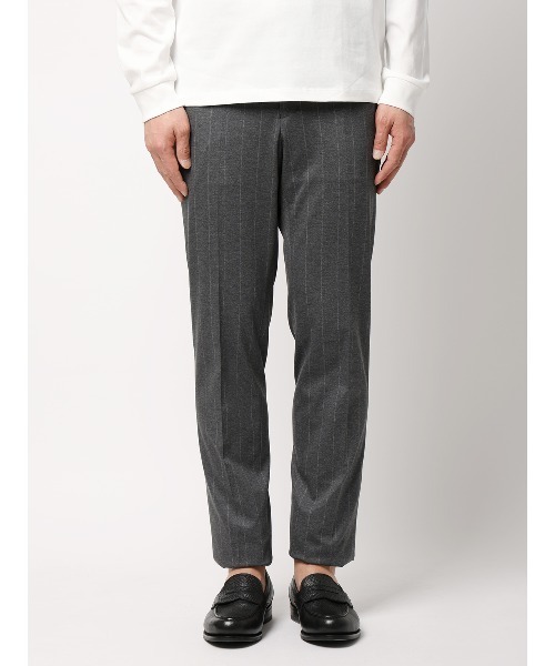 SUIT SQUARE（スーツスクエア）の「SMACTIVE テーパードパンツ ウォッシャブル ストレッチ TRジャージー ストライプ（スラックス・メンズ・グレー/ネイビー・L/M/S/SS/4L/3L/LL）」の19枚目の写真